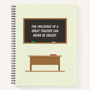 Cuaderno Gran Chalkboard de citas Inspiradoras para profeso