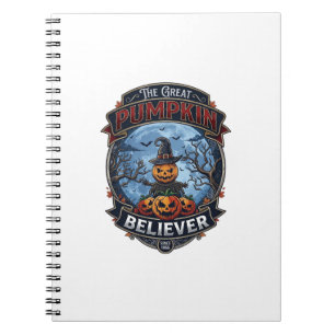 Cuaderno Gran creyente de la calabaza Espantapájaros Bruja 