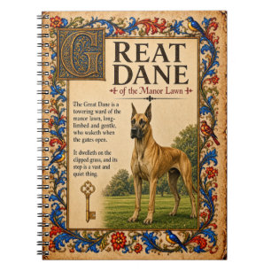Cuaderno Gran Danés, Arte de Bestiario Medieval