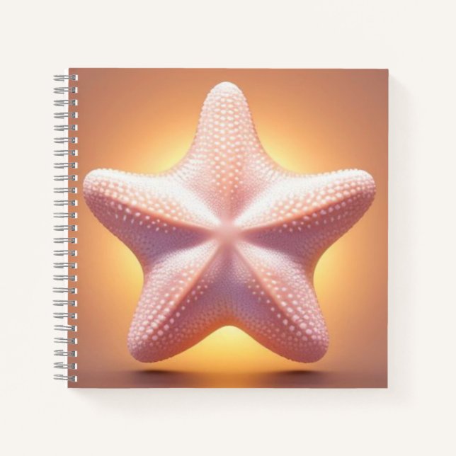 Cuaderno Gran Estrella de Mar Rosa (Anverso)