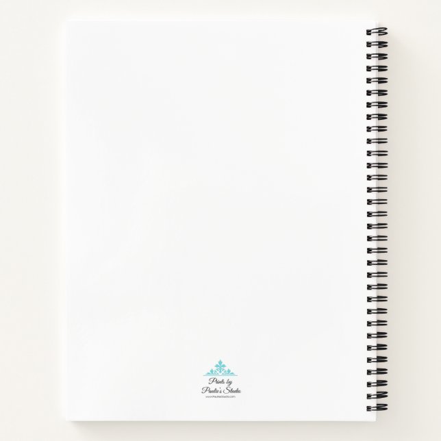 Cuaderno Gran Flor Azul (Reverso)
