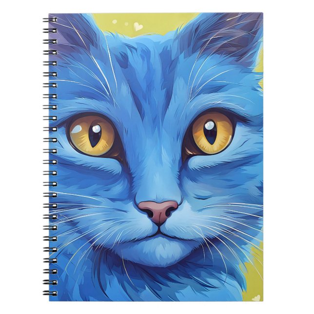 Cuaderno Gran gato azul (Frente)