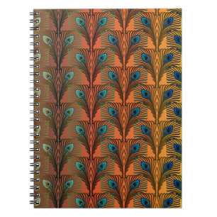 Cuaderno Gran Gatsby Feathers diseño de estilo deco