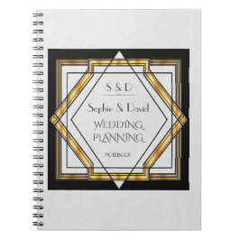 Cuaderno Gran Gatsby White Art Deco Wedding Planner
