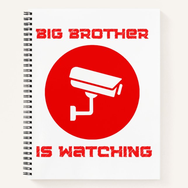 Cuaderno Gran Hermano está Vigilando  1984 ingsoc (Anverso)