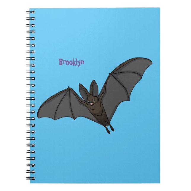 Cuaderno Gran ilustracion de personalizado de murciélagos v (Frente)