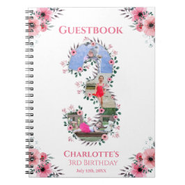 Cuaderno Gran libro de invitados para Chicas de cumpleaños 