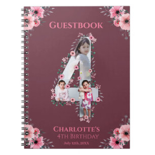 Cuaderno Gran libro de invitados para Chicas de cumpleaños
