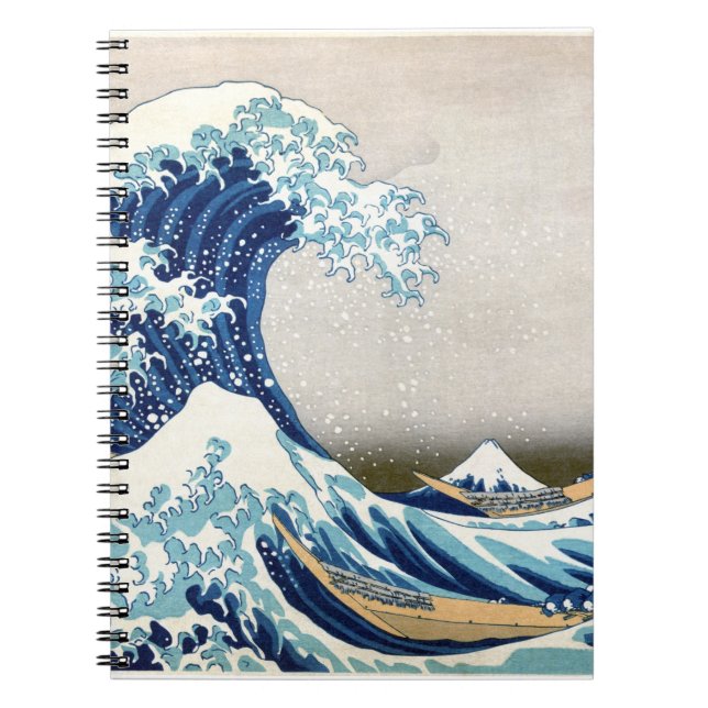 Cuaderno Gran ola del Bella Artes Kanagawa Hokusai (Frente)