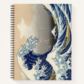 Cuaderno Gran ola frente al mar de Kanagawa y Monte Fuji Ja