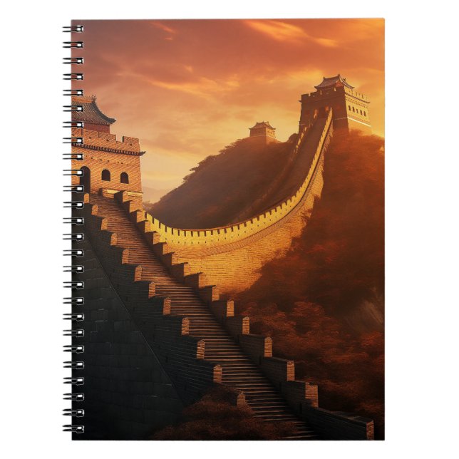Cuaderno Gran Pared del Sol de China - Majestuosa (Frente)