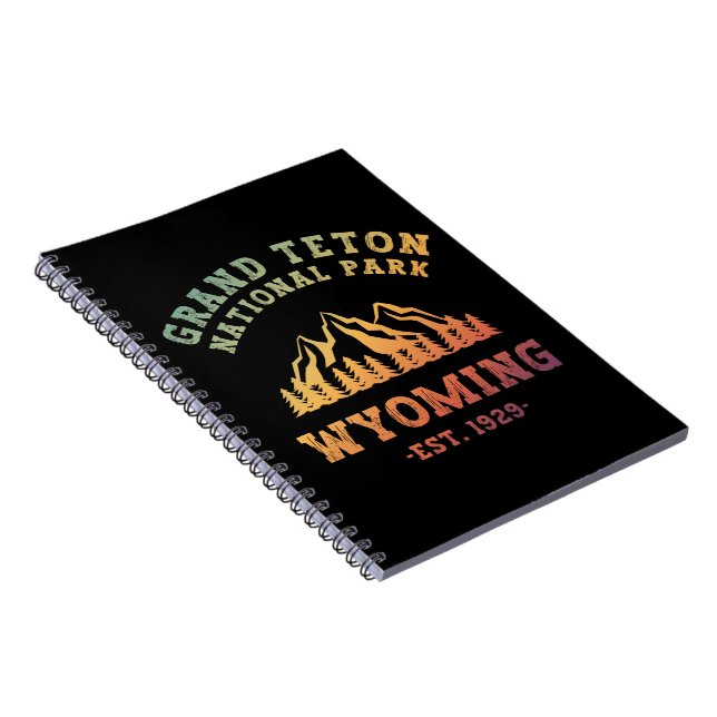 Cuaderno Gran Parque Nacional Teton Gradiente Wyoming USA (Lado Derecho)