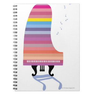Cuaderno Gran piano colorido