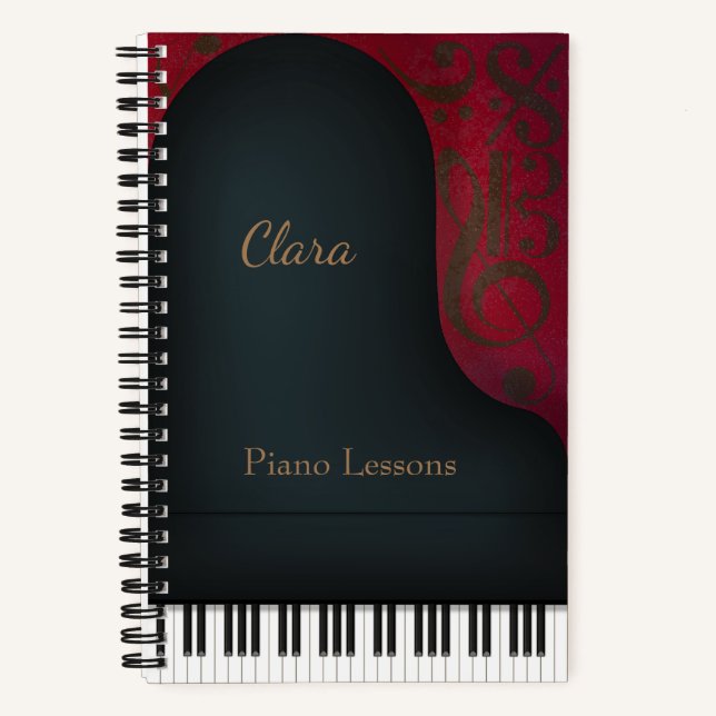 Cuaderno Gran piano de concierto negro (Anverso)
