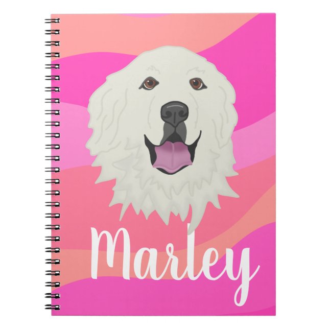 Cuaderno Gran Pirineo personalizable (Frente)