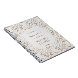 Cuaderno Gran planeador de bodas Gatsby Royal White Gold