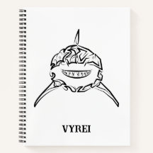 Gran tiburón blanco y negro tribal