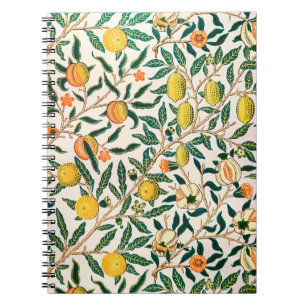 Cuaderno Granada de Fruta William Morris Vintage