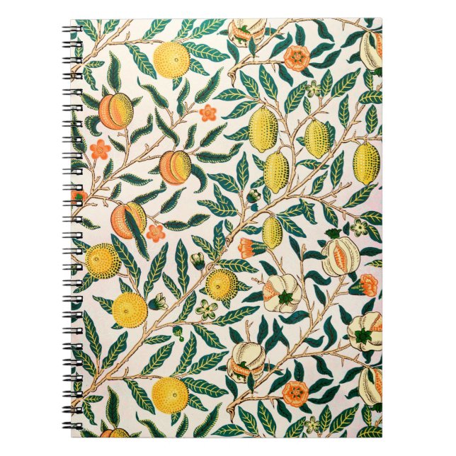 Cuaderno Granada de Fruta William Morris Vintage  (Frente)