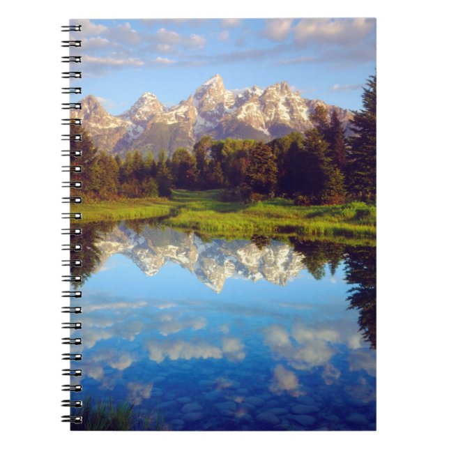 Cuaderno Grand Tetons reflejados en el río Snake (Frente)