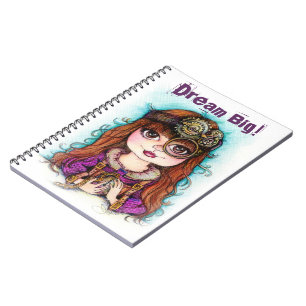 Cuaderno grande ideal de Steampunk