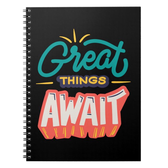 Cuaderno Grandes cosas esperan (Frente)