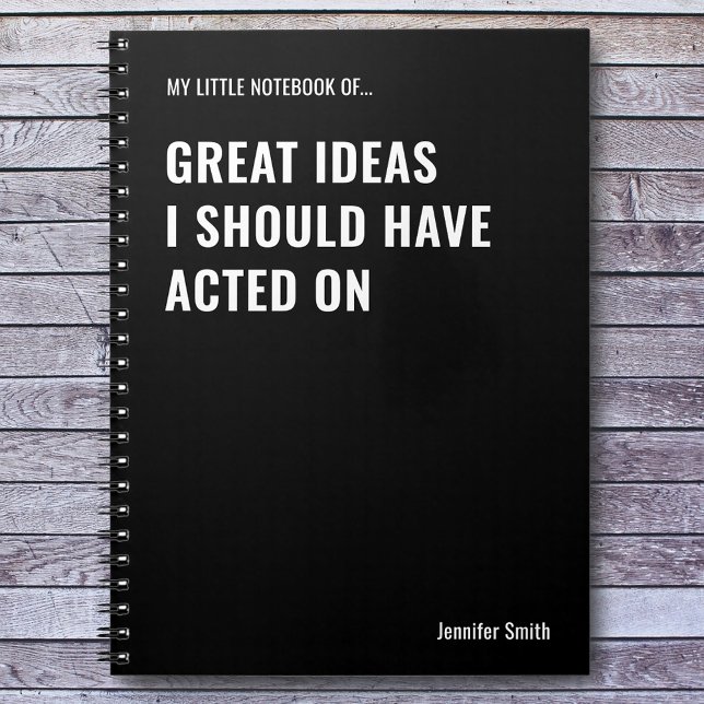Cuaderno Grandes Ideas Que Debí Haber Actuado En El Cargo (Subido por el creador)