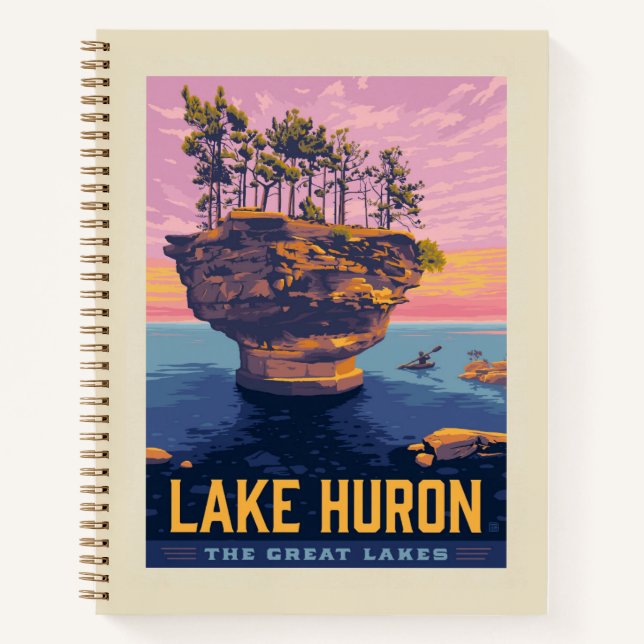 Cuaderno Grandes Lagos | Lago Huron (Anverso)