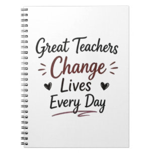 Cuaderno Grandes Maestros Cambian Vidas Todos los Días