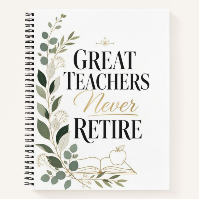 Cuaderno Grandes Maestros Nunca Se Jubilans (Anverso)