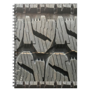Cuaderno Grandes neumáticos viejos para automóviles Black R