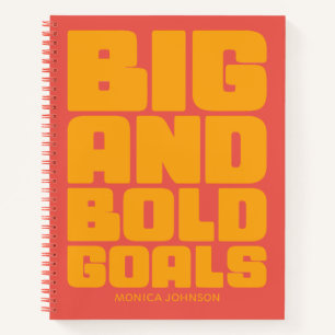 Cuaderno Grandes Objetivos Negrilla Amarillo Naranja Person