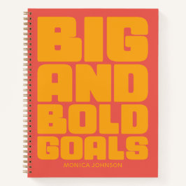 Cuaderno Grandes Objetivos Negrilla Amarillo Naranja Person
