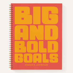 Cuaderno Grandes Objetivos Negrilla Amarillo Naranja Person