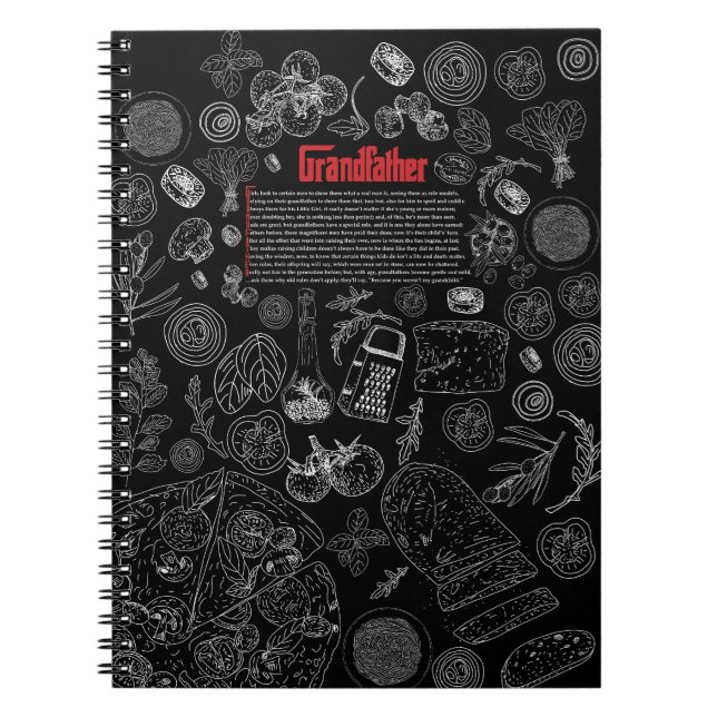 Cuaderno Grandfather Recipe Notebook (Frente)