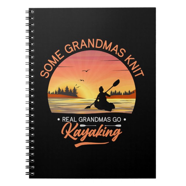 Cuaderno Grandma Kayaking (Frente)