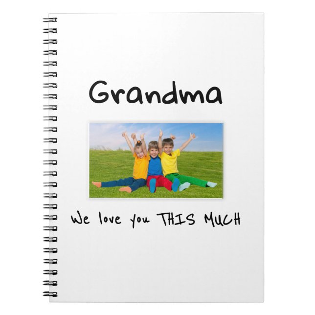 Cuaderno Grandma We Love You This Much Photo Christmas Gift (Frente)