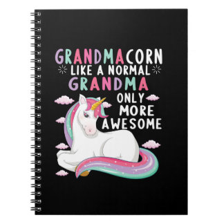 Cuaderno Grandmacorn Like A Normal Grandma Only More Awesom