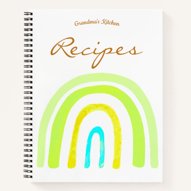 Cuaderno Grandma's Boho Kitchen Recipes Notebook (Anverso)