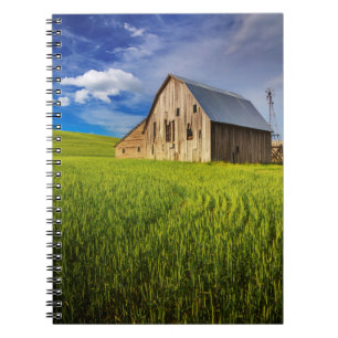 Cuaderno Granero Antiguo Rodeado por Campo de Trigo de Prim