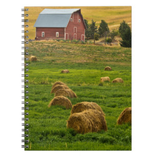 Cuaderno Granero Rojo, pacas de heno, Albion, Área Palouse