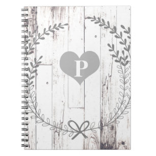 Cuaderno Granja Blanca Rústica Shabby Chic