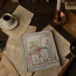 Cuaderno Granja de hierbas y especias Vintage 