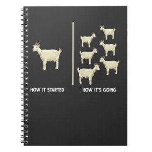 Cuaderno Granja de humor divertida para granjeros de cabra