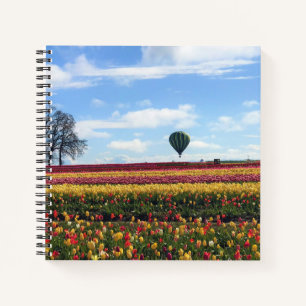 Cuaderno Granja de tulipanes de zapatos de madera, Woodburn