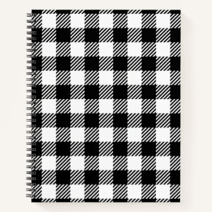 Cuaderno Granja Rústica Cuadros Negros y Blancos