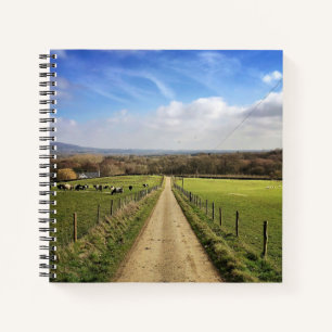 Cuaderno Granjas   Camino sucio por el campo inglés