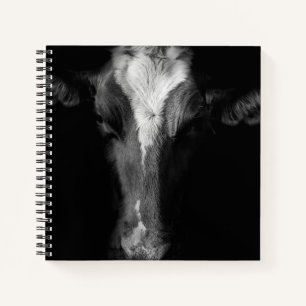 Cuaderno Granjas   Captura de cabeza de vaca de B&W