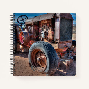 Cuaderno Granjas Rusty Antique Tractor
