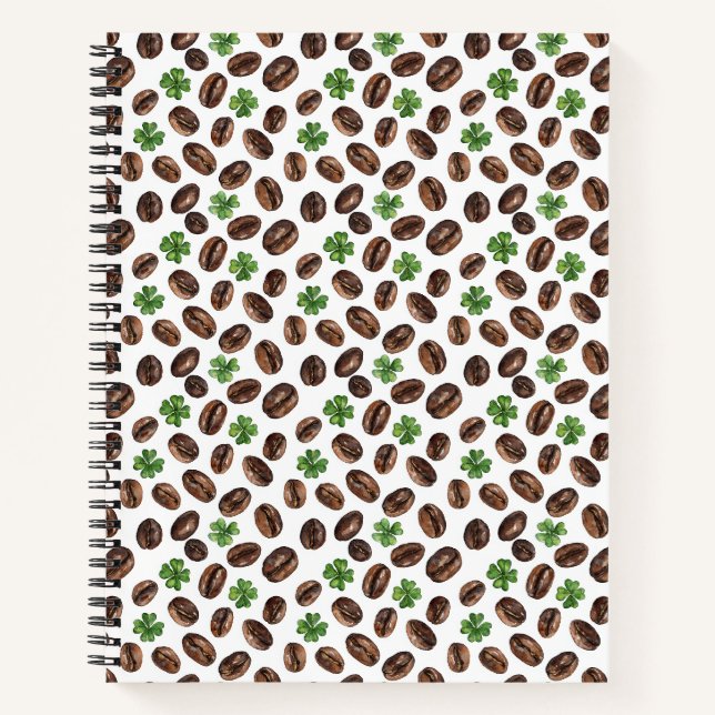 Cuaderno Grano de Café Irlandés y Diseños Divertidos de Tré (Anverso)